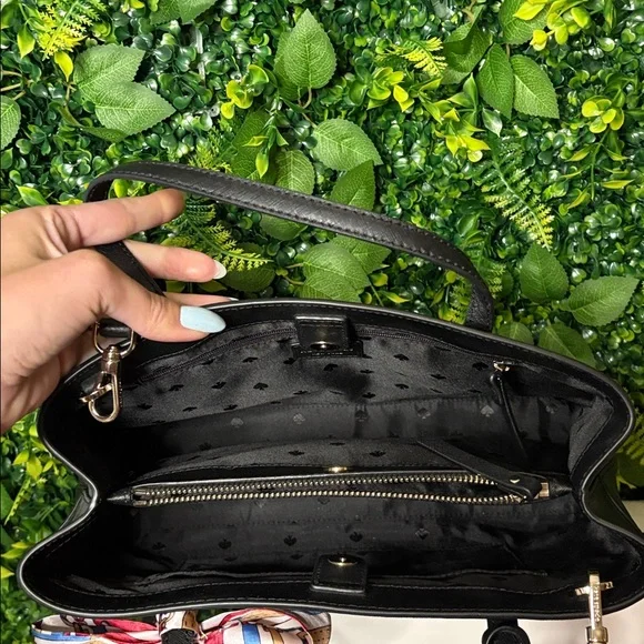 Kate Spade Black Saffiano Satchel Bag - Picture 6 of 12